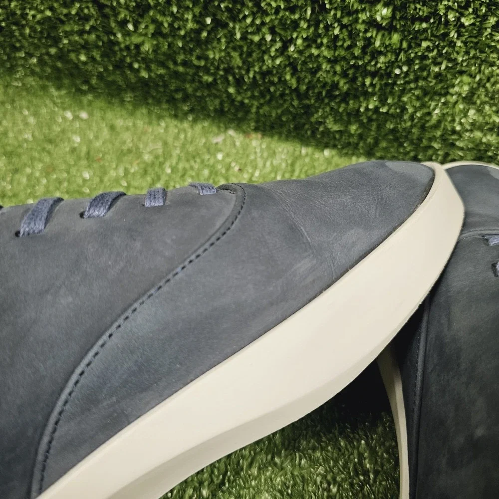Wolf & Shepherd Cruise Navy Nubuck Lace Up Casual Sneakers Mens Size EU 42 US 9